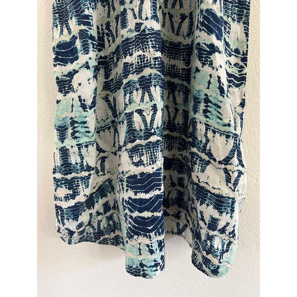Nicole Miller 100% Linen Tank Dress Womens Medium Boho Coastal Beach Resort - Picture 11 of 15